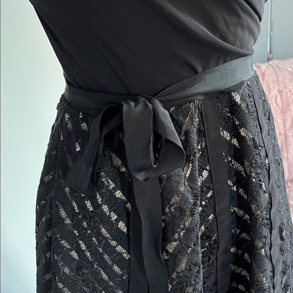 SL Fashions Black Lace Midi Dress - Picture 3 of 11